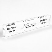 Porte-nom Pour Bureau Coffee First Thunder_Cove