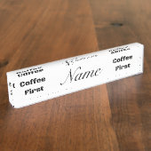 Porte-nom Pour Bureau Coffee First Thunder_Cove (Taille)