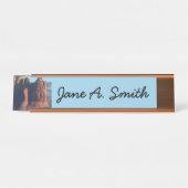 Porte-nom Pour Bureau Coffee Pot Rock I à Sedona Arizona (Devant)