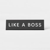 Porte-nom Pour Bureau Comme un patron (Devant)