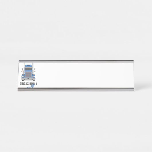 Porte-nom Pour Bureau Comment rouler (Devant)