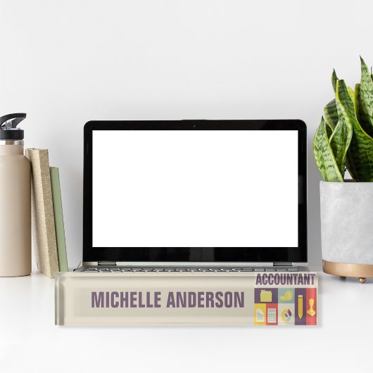 Porte-nom Pour Bureau Comptable Professionnel Conception Iconique