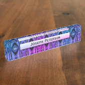 Porte-nom Pour Bureau Conception brillante de couleur (Taille)