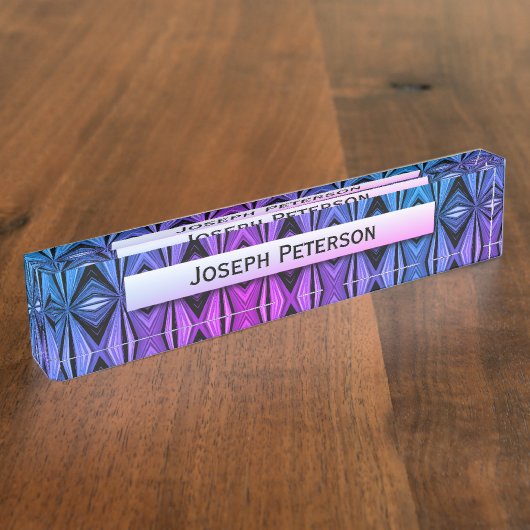 Porte-nom Pour Bureau Conception brillante de couleur (Taille)