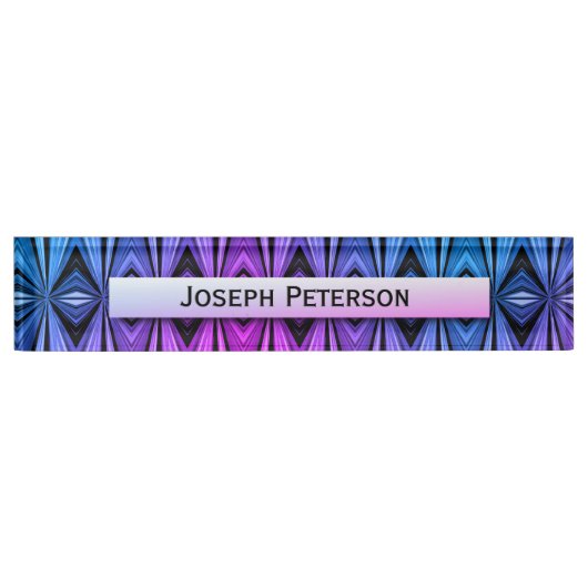 Porte-nom Pour Bureau Conception brillante de couleur (Devant)