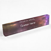 Porte-nom Pour Bureau Conception de constellations de l'espace cosmique