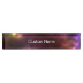 Porte-nom Pour Bureau Conception de constellations de l'espace cosmique (Devant)