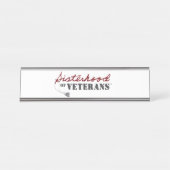 Porte-nom Pour Bureau Conception de fierté militaire des sœurs de vétéra (Devant)