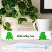 Porte-nom Pour Bureau Conception de grenouilles