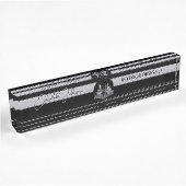 Porte-nom Pour Bureau Conception d'intérieur ou logo d'architecte noir e