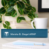 Porte-nom Pour Bureau Conception du logo de l'infirmière Médicale