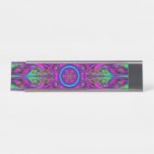 Porte-nom Pour Bureau conception mandala (Devant)