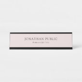 Porte-nom Pour Bureau Conception moderne professionnelle élégante de (Devant)