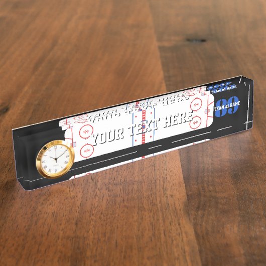 Porte-nom Pour Bureau Conception personnalisée de diagramme de piste (Taille)
