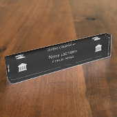 Porte-nom Pour Bureau Conception professionnelle du conseiller financier (Taille)