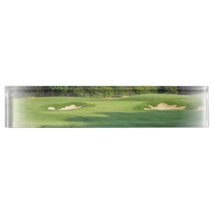 Porte-nom Pour Bureau Conceptions de golf