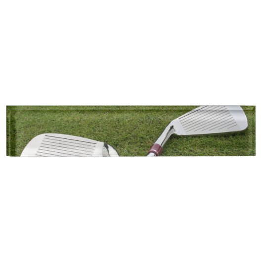 Porte-nom Pour Bureau Conceptions de golf (Devant)
