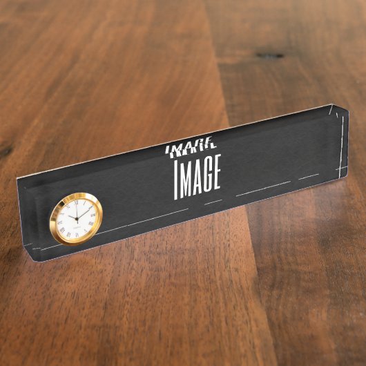 Porte-nom Pour Bureau Concevez votre propre (Taille)