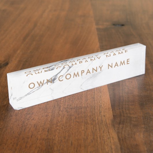 Porte-nom Pour Bureau Concevez votre propre plaque signalétique (Taille)