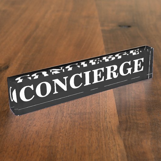 Porte-nom Pour Bureau Concierge (Taille)