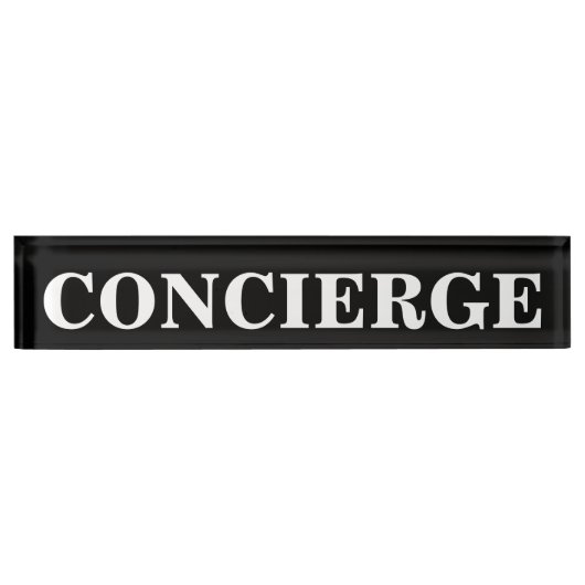 Porte-nom Pour Bureau Concierge (Devant)