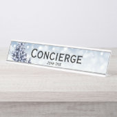 Porte-nom Pour Bureau Concierge Édition de Noël (Devant)