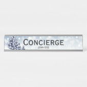 Porte-nom Pour Bureau Concierge Édition de Noël (Devant)