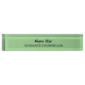 Porte-nom Pour Bureau Conseiller en orientation moderne simple (Devant)