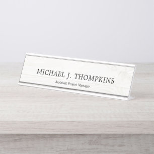 Porte-nom Pour Bureau Construction du bois blanche de bois de charpente