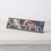 Porte-nom Pour Bureau Consultant Art Abstrait moderne (Devant)