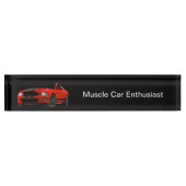 Porte-nom Pour Bureau Cool Muscle Enthousiaste voiture Bureau Nom Plaque (Devant)