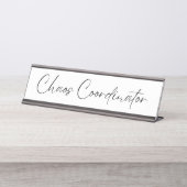 Porte-nom Pour Bureau Coordinateur du Chaos (Devant)