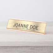 Porte-nom Pour Bureau Coordinateur élégant en santé et sécurité (Devant)