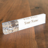 Porte-nom Pour Bureau Coquillages sur la plage par Shirley Taylor (Taille)