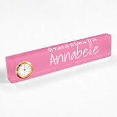 Porte-nom Pour Bureau Corail clair