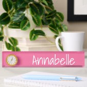 Porte-nom Pour Bureau Corail clair