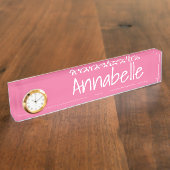 Porte-nom Pour Bureau Corail clair (Taille)