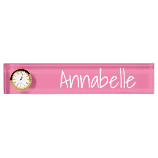 Porte-nom Pour Bureau Corail clair