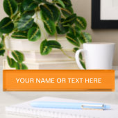 Porte-nom Pour Bureau Couleur simple orange