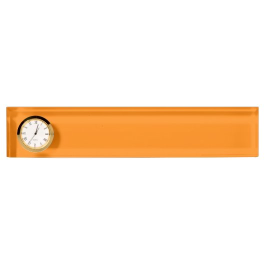Porte-nom Pour Bureau couleur UT orange (Devant)