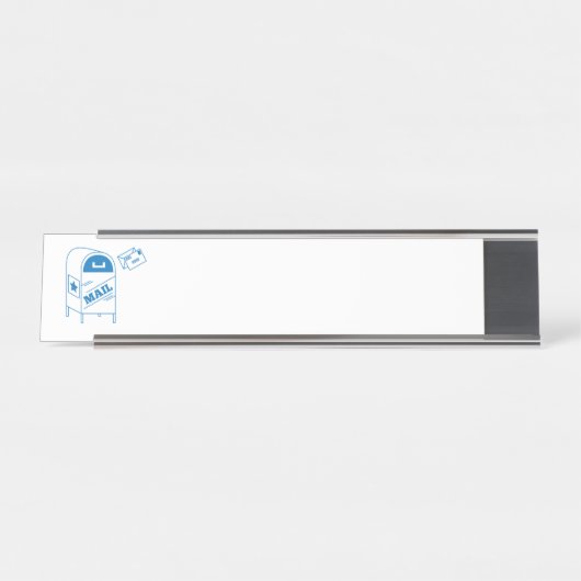Porte-nom Pour Bureau Courrier postal (Devant)