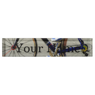 Porte-nom Pour Bureau Course de vélo