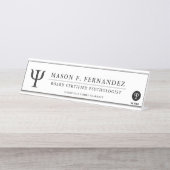 Porte-nom Pour Bureau Coutume du professionnel | de psychologie (Devant)