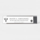 Porte-nom Pour Bureau Coutume du professionnel | de psychologie (Devant)