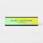 Porte-nom Pour Bureau Coutume vert clair (Devant)