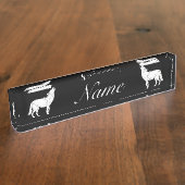 Porte-nom Pour Bureau Coyote Howling Thunder_Cove (Taille)