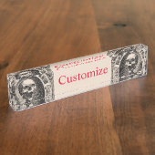 Porte-nom Pour Bureau Crânes humains éffrayants Thunder_Cove (Taille)