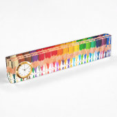 Porte-nom Pour Bureau Crayons colorés