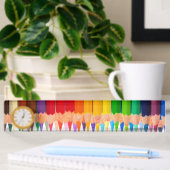 Porte-nom Pour Bureau Crayons colorés
