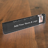 Porte-nom Pour Bureau Créez vos propres (Taille)